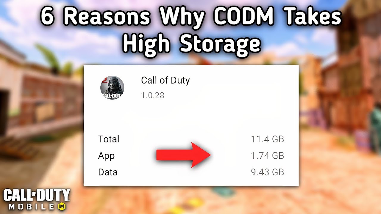 How much GB is CoDM full size?