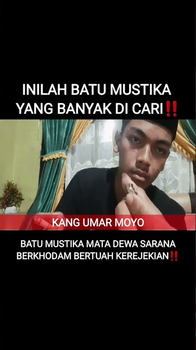 BATU MUSTIKA MATA DEWA ASLI BERKHODAM‼️
