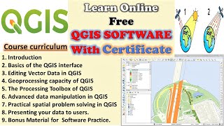 QGIS online free course || GIS Free Course || learn online free course || QGIS  software basic