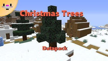 Easy Christmas Datapack (Christmas Trees!) | Datapack (1.15+)