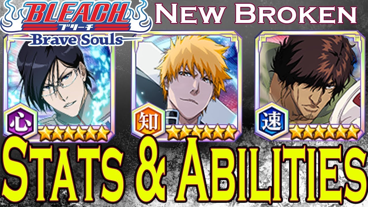 Bleach Brave Souls ICHIGO, URYU, and CHAD Stats & Abilities! YouTube