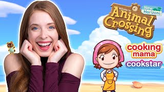  DEEP SEA DIVING FOR A DUMBO OCTOPUS IN ANIMAL CROSSING! + COOKING A MASTERPIECE IN COOKING MAMA!
