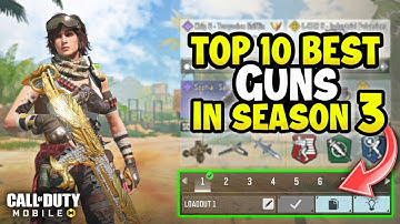 Top 10 Best Guns in CODM Season 3 | Gunsmith Loadout/Class Setup | Cod Mobile