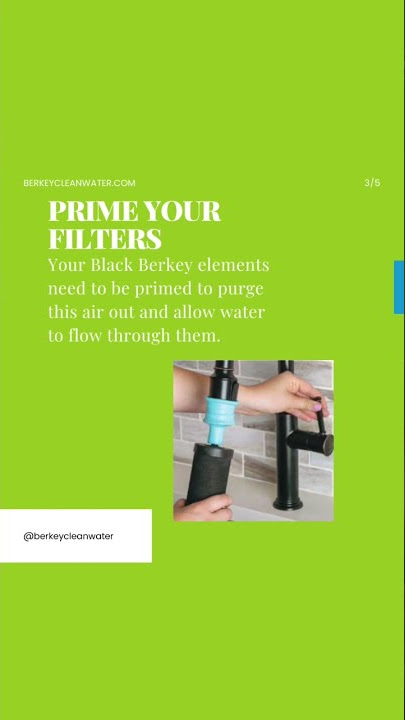 HOW TO PRIME BLACK BERKEY CARTRIDGES ? Water purifier - Zero Waste -  Autonomy 