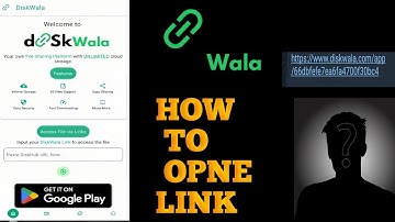 DISKWALA LINKS OPNE KAISE KARE??