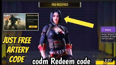 Artery just free REDEEM CODE INSIDE VIDEO BATTLE PASS GIVE AWAY SEASON 8  October 7 #callofduty #cod