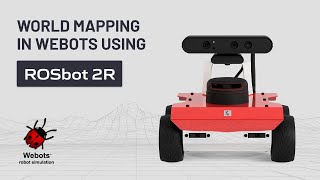 ROSbot 2R simulation in Webots running SLAM Toolbox