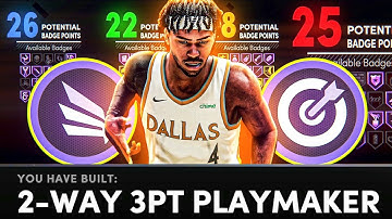 the BEST BUILD of NBA 2K22 NEXT-GEN • BEST “2-WAY 3PT PLAYMAKER” BUILD • 96+ BADGE UPGRADES