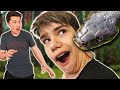 Surprising Bryton with a Snake!