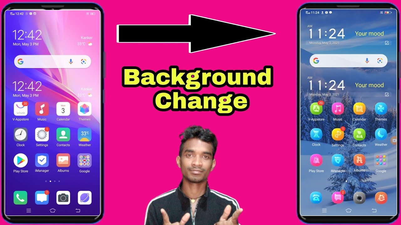 How To Change Home Screen Background On Android Mobile । Home Screen