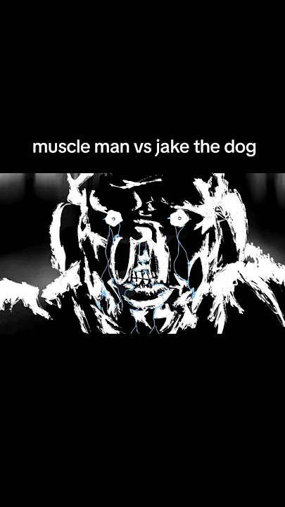 Jake the Menace meets muscle man the honored one #animation #jakethedog #muscleman #adventuretine