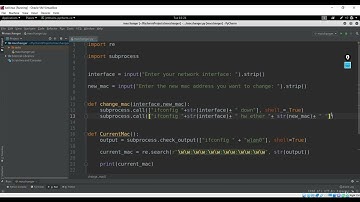 Changeing MAC Address with Python