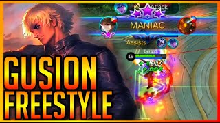 GUSION FREESTYLE TRICKS | GUSION MONTAGE 21 | MLBB | Sheynie