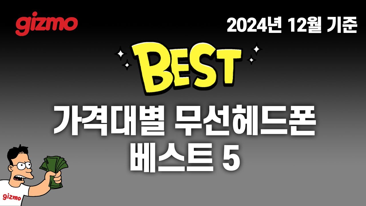 [기즈모 베스트] 2024 가격대별 무선헤드폰(ANC) 베스트5