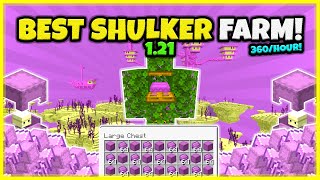BEST SHULKER FARM EVER!! (VERY FAST!) 1600/Hour! In Minecraft Bedrock 1.21