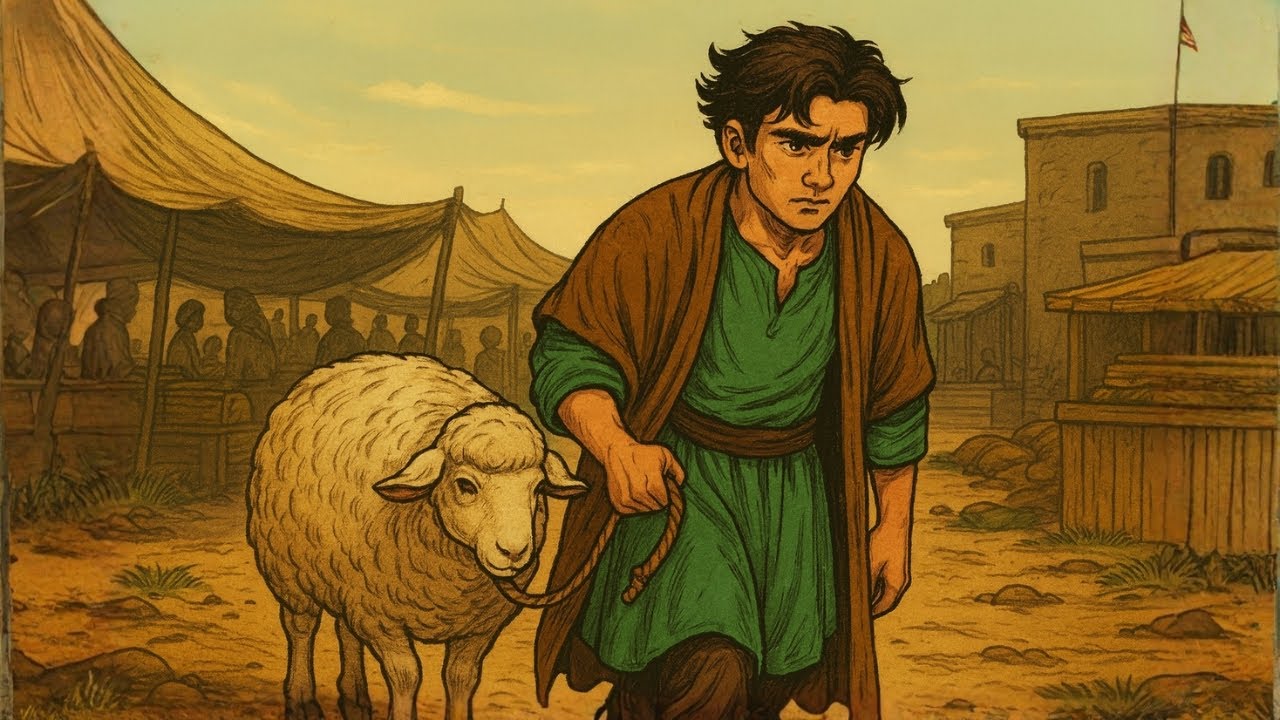 قصه الشاب الفقير الذي بدا تجارته بنعجته الوحيدة واصبح اغني شاب في المدينه