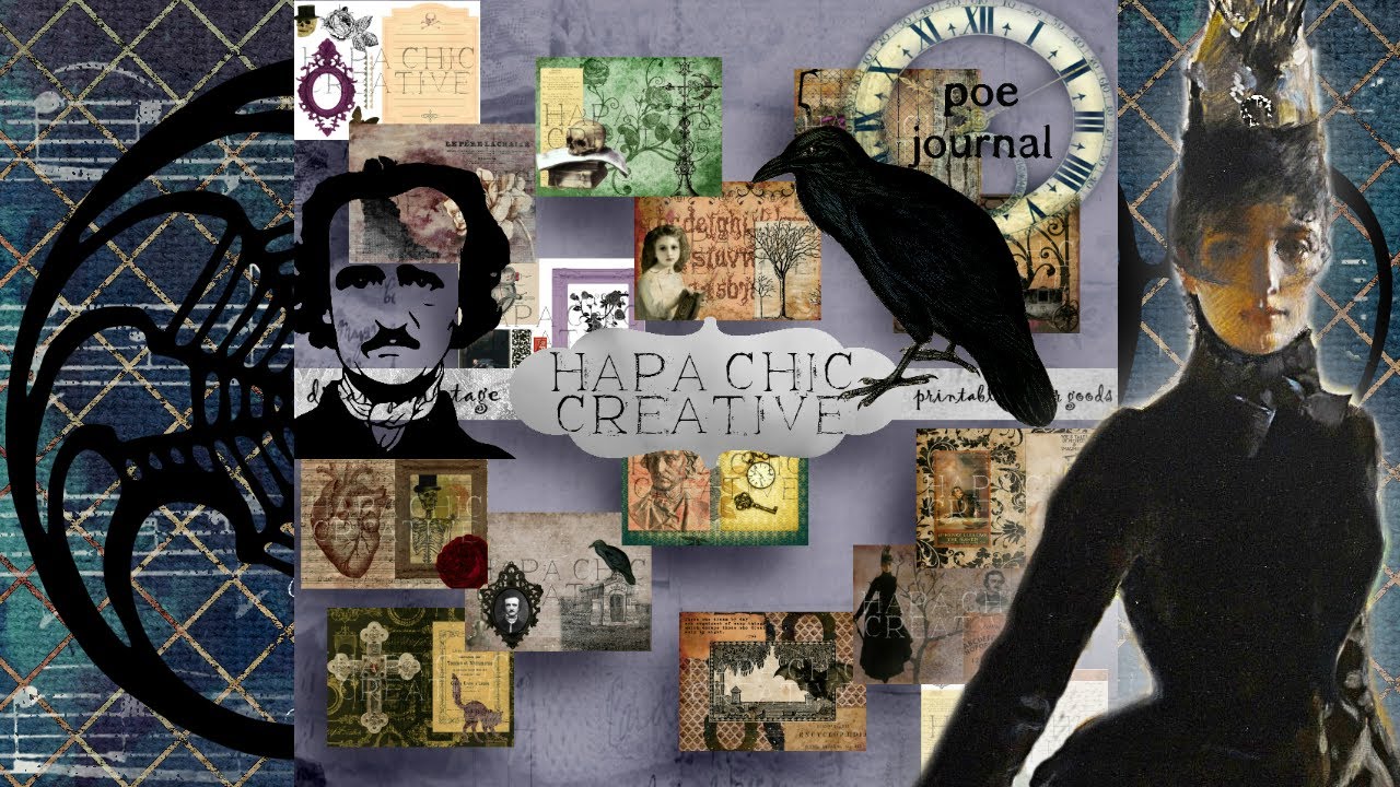 Edgar Allan Poe Printable Journal Kit YouTube