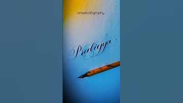 Calligraphy writing #pratigya #art #shorts