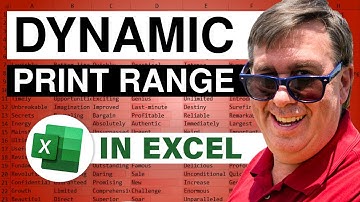 Excel - Automatically Resize Print Range - Episode 1756