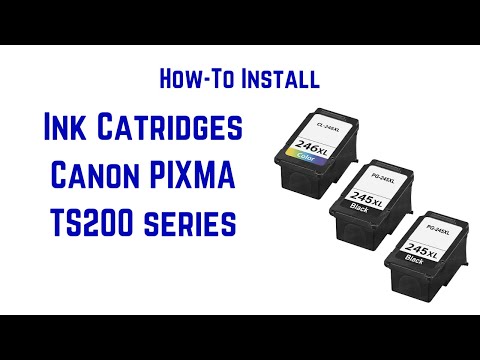 How-to Install ink catridges for Canon PIXMA series - YouTube