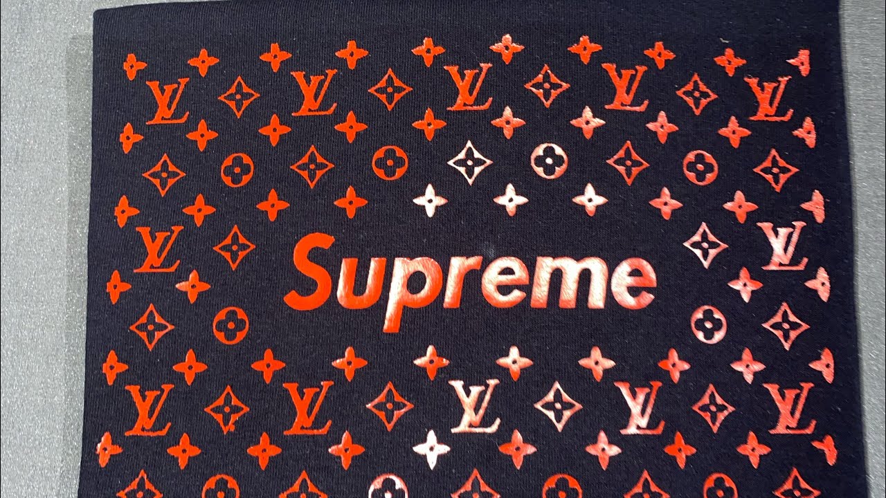 LV SUPREME INSPIRED TSHIRT DIY 