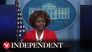 Watch again: White House press secretary Karine Jean-Pierre holds briefing