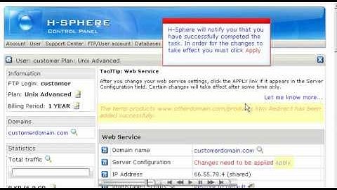 How to create redirect pages (URLs) in H-Sphere - Host Department LLC