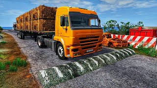 Trucks vs Speed Bumps - BeamNG.Drive