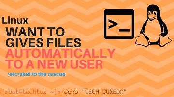 Copy files automatically to new created user in linux