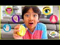 The Five Senses and more 1 hr kids educational learning video!