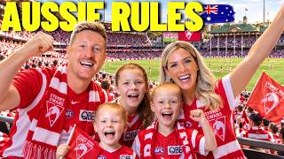 BRITISH family's FIRST experience of AFL (Sydney Swans vs Port Adelaide) 🇦🇺