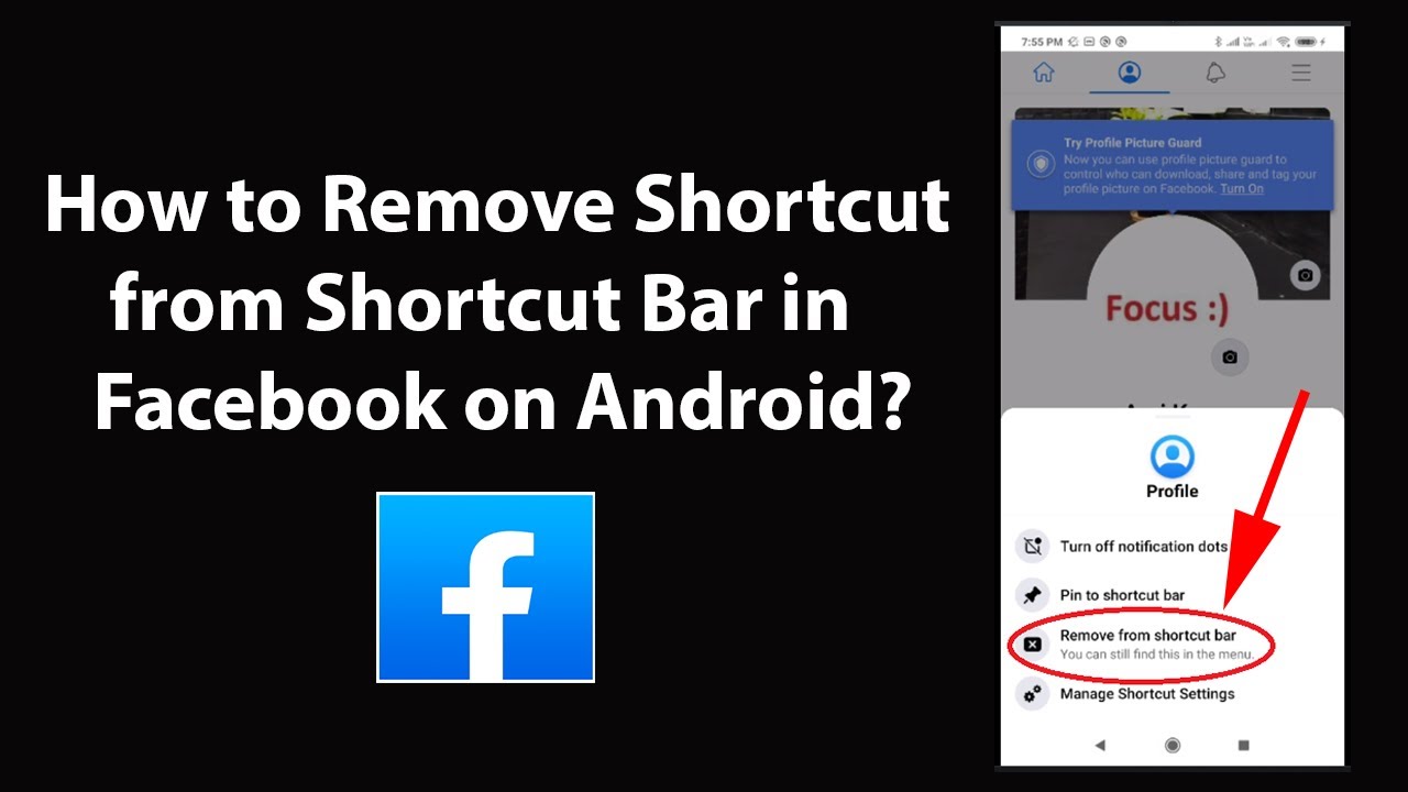 How To Remove Shortcut From Shortcut Bar In Facebook On Android YouTube