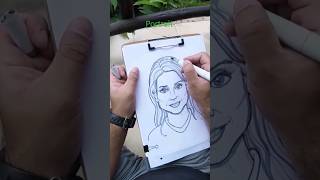 I took this picture from posemaniacs! #argentina #gopro #sketchbook #portrait #drawing #tutorial