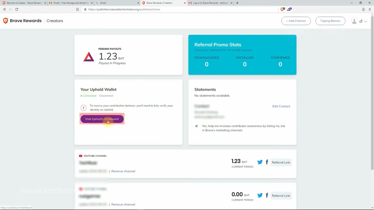 Brave Browser ｜ How to Connect Your Brave Payments Account to Uphold ｜ 2021 
