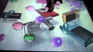 Interactive floor  Water Bead effect