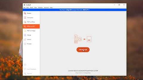 Cách chuyển từ file Excell sang PDF