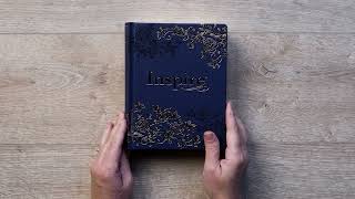 Inspire Bible NLT, Filament Enabled | LeatherLike Hardcover, Navy #biblejournaling