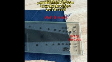 How to distinguish the warp and weft of woven fabric?