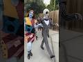 Jack and Sally holding hands    #disney  #disneyland #nightmarebeforechristmas #jackskellington