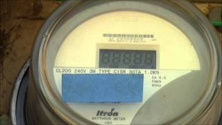 How to Read a Digital Watt-Hour Meter Itron Cl200