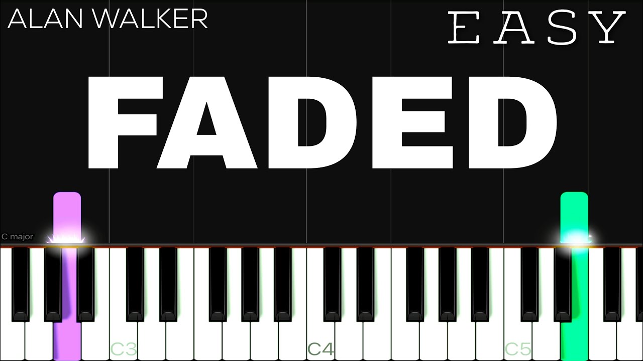 Alan Walker   Faded  EASY Piano Tutorial