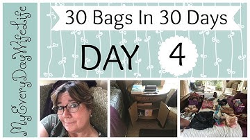 🌺Day 4 Bedside Table & Purses || 30 Bags In 30 Days Decluttering Challenge 🌺