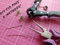 DIY Jewelry Eye Pins in Two Ways! 1 Step Looper Tool &amp; Round Nose Pliers