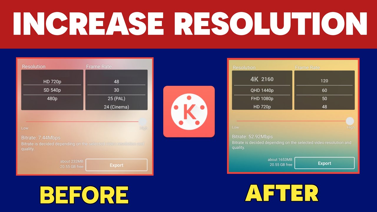 How To Increase Video Resolution In Kinemaster | How To Increase Video Quality In Kinemaster