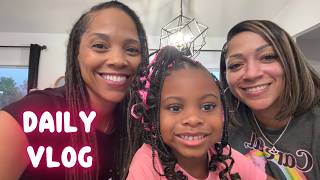 DAILY VLOG || TEE TEE & TAY TAY DAY!!!! BRAIDING TAYTUM'S HAIR + HIBACHI DATE + SHOPPING AT TARGET