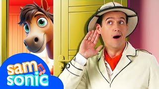 Samsonic Whos At The Door? Guess The Animal Knocking Play Along With Sam