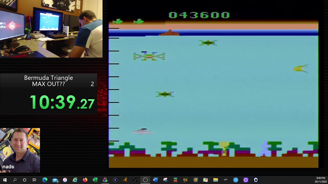 Atari 2600 : Bermuda Triangle, 1 million points!