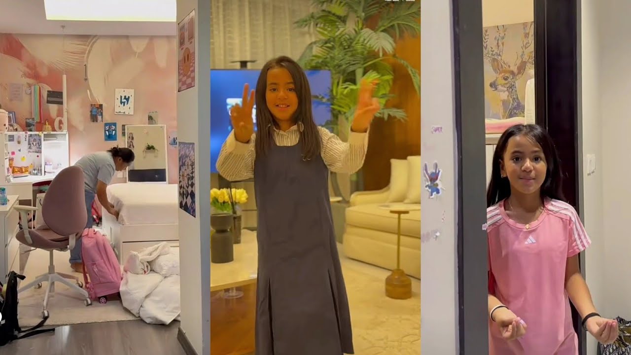 لطيفة تركي | غزل ترتب غرفتها وتبي تشتري مريول للمدرسة ❤️💃