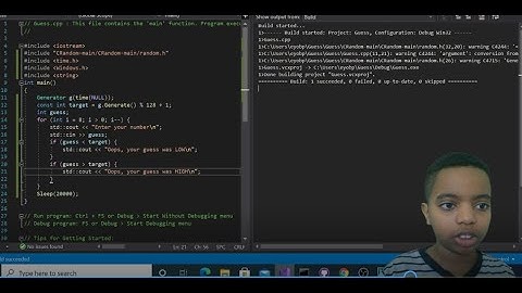 How to make a C++ guess game.