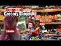 PREGNANT Mama Grocery Shopping w BABY & TODDLER| 3 Stores FULL DAY